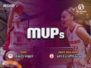 MVP της 1ης αγωνιστικής η Ράμπερ, MVP Next Gen η Γιαπιτζόγλου