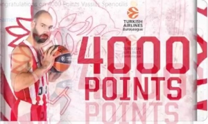 Έφτασε τους 4.000 πόντους στην Euroleague ο Σπανούλης!