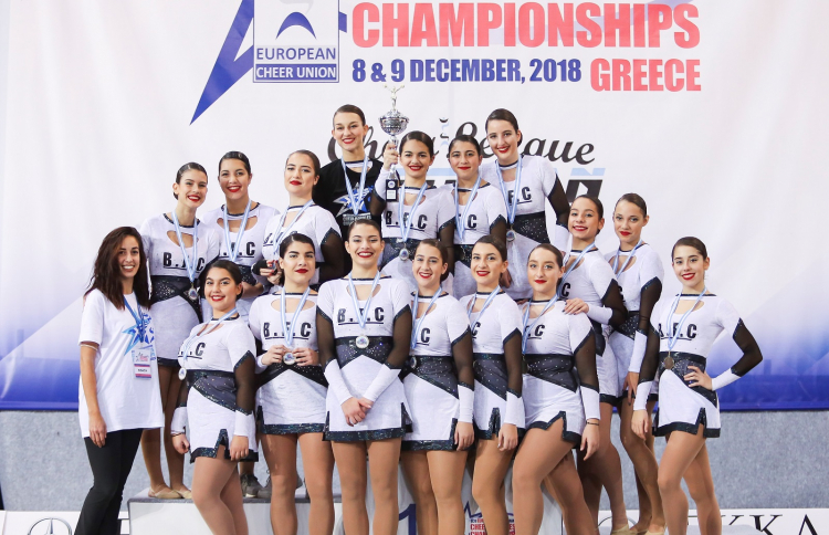 Στις πρώτες θέσεις της Cheer League για το 2018  οι ελληνικές ομάδες