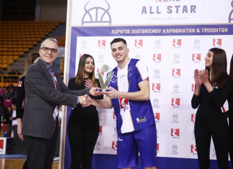 ΕΚΟ All Star Game: Θριαμβευτής στον διαγωνισμό τριπόντων ο Παπαδάκης